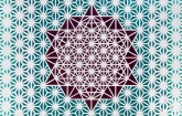 Een streetart mural van Enigma Geometricks in Rotterdam Centrum