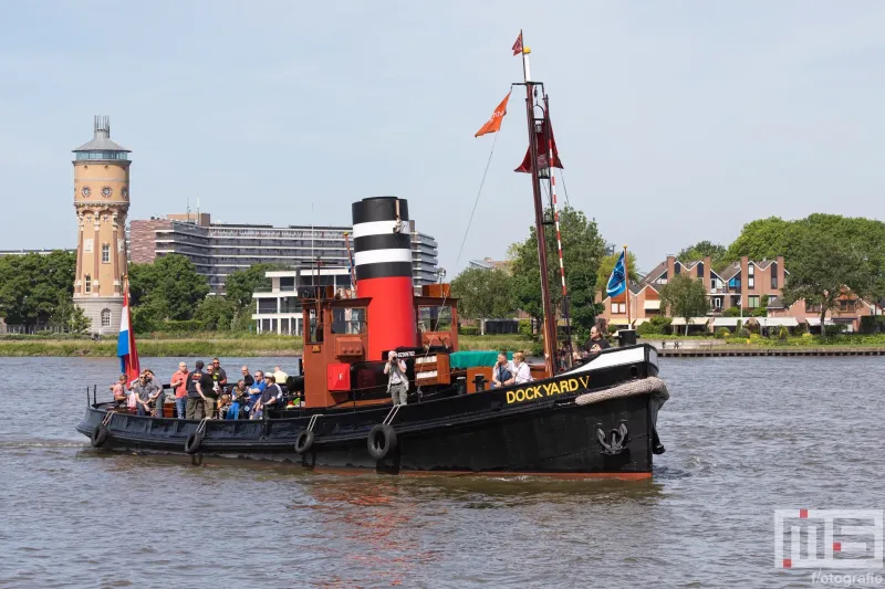 Het stoomschip op het Stoomevenement Dordt in Stoom in Dordrecht