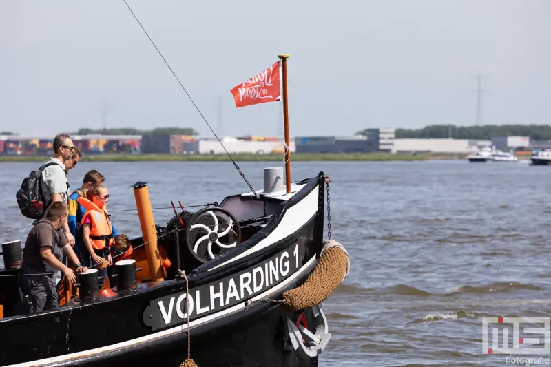De stoomschip Volharding 1 in detail op het Stoomevenement Dordt in Stoom in Dordrecht