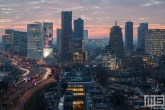 Het stadsgezicht van Rotterdam met het Witte Huis