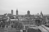 Te Koop | De drie kerken in Gent in zwart/wit