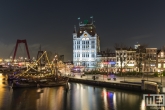 Te Koop | Het Witte Huis en de Willemsbrug in Rotterdam by Night