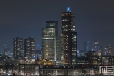 De Wilhelminapier in Rotterdam by Night