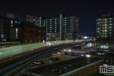 De Metro richting Zuidplein in Rotterdam by Night