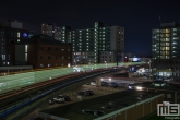 De Metro richting Zuidplein in Rotterdam by Night