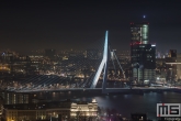 Te Koop | De Erasmusbrug en Maastoren in Rotterdam by Night