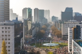 Te Koop | Het startpunt van de Marathon Rotterdam met het Hofplein, Coolsingel en Hilton Hotel in Rotterdam