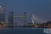 Te Koop | De Hef en de Erasmusbrug in Rotterdam by Night
