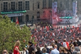 De huldiging van kampioen Feyenoord op de Coolsingel in Rotterdam