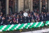 De huldiging van kampioen Feyenoord op het balkon van het Stadhuis de Coolsingel in Rotterdam