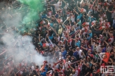 De huldiging van kampioen Feyenoord op de Coolsingel in Rotterdam