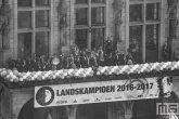 De huldiging van kampioen Feyenoord op het balkon van het Stadhuis de Coolsingel in Rotterdam