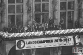 De huldiging van kampioen Feyenoord op het balkon van het Stadhuis de Coolsingel in Rotterdam