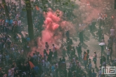 De huldiging van kampioen Feyenoord op de Coolsingel in Rotterdam
