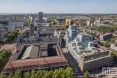 Te Koop | Het Stadhuis en het oude postkantoor in Rotterdam Centrum vanaf het WTC Rotterdam