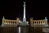 Het Millennium Memorial op Hero Square in Budapest