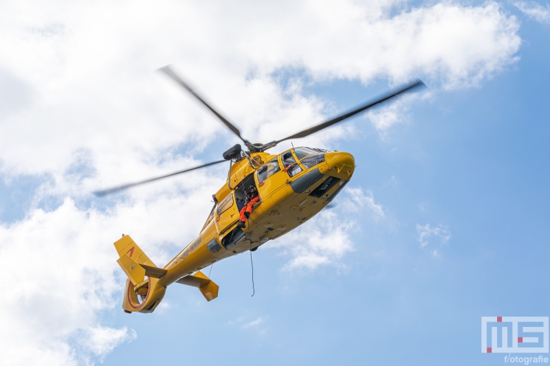 De demonstratie van de SAR helikopter in Rotterdam tijdens de Wereldhavendagen