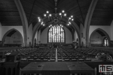 De binnenkant van de Grote Kerk in Rotterdam Overschie tijdens de Open Monumentendag