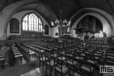 De binnenkant van de Grote Kerk in Rotterdam Overschie tijdens de Open Monumentendag