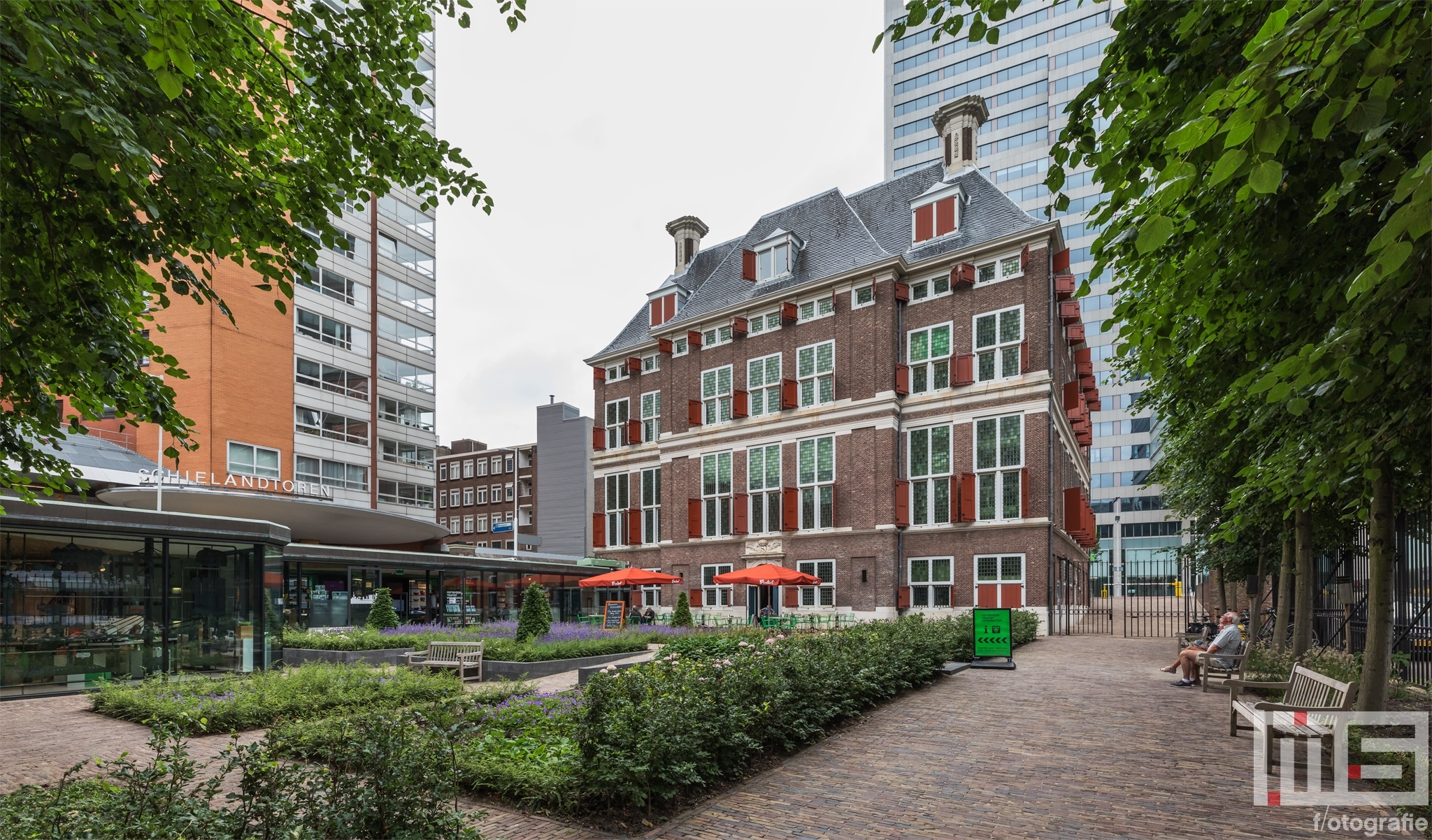 De tuin van het Schielandshuis in Rotterdam tijdens de Open Monumentendag