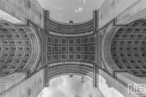 Te Koop | De Arc du Triomphe plafond in Parijs in zwart/wit