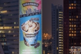 Ben and Jerry's Roffa ijs op een doek op de Willemswerf in Rotterdam