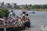 Het uitzicht op het stoomevenement Dordt in Stoom met het schip Fury