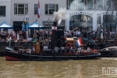 Het stoomschip Jan de Sterke tijdens het stoomevenement Dordt in Stoom