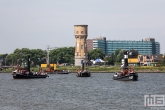 De stoomschepen tijdens het stoomevenement Dordt in Stoom