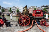 Een demo van de brandweer tijdens het stoomevenement Dordt in Stoom