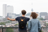 De bezoekers op het Groothandelsgebouw in Rotterdam Centrum tijdens de Rotterdamse Dakendagen