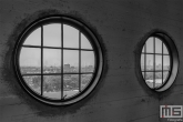 Het uitzicht vanuit het HAKA Gebouw in Rotterdam Delfshaven tijdens de Rotterdamse Dakendagen