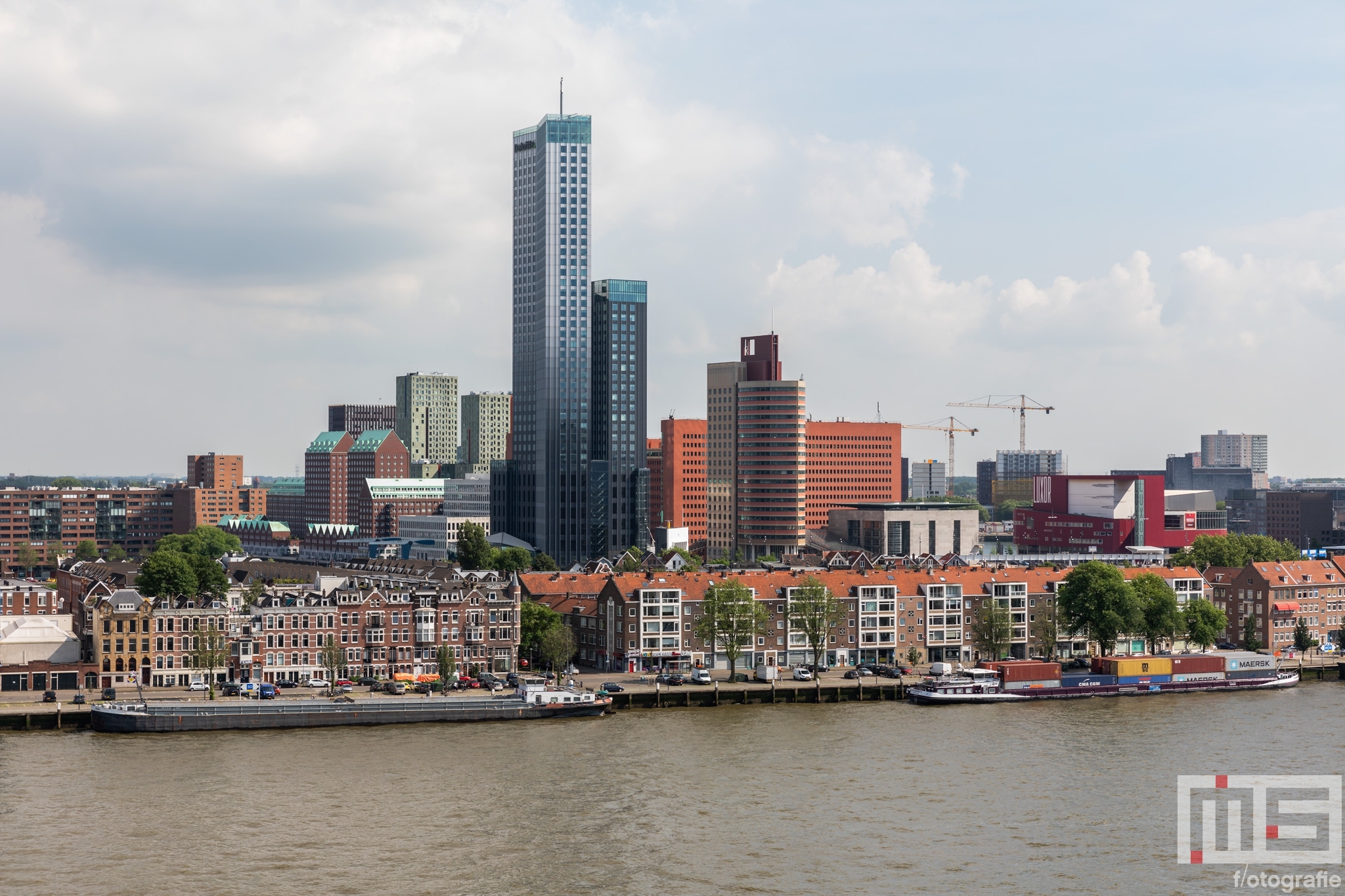 Te Koop | De Maastoren en het Noordereiland in Rotterdam tijdens de Rotterdamse Dakendagen