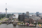 Het uitzicht vanaf het GEB Gebouw in Rotterdam tijdens de Rotterdamse Dakendagen
