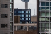 Een geweldig doorkijkje op de Euromast en het Inntel Hotel in roterdam