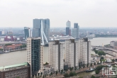 Het uitzicht op de Cruise Terminal Rotterdam met het Ms Rotterdam