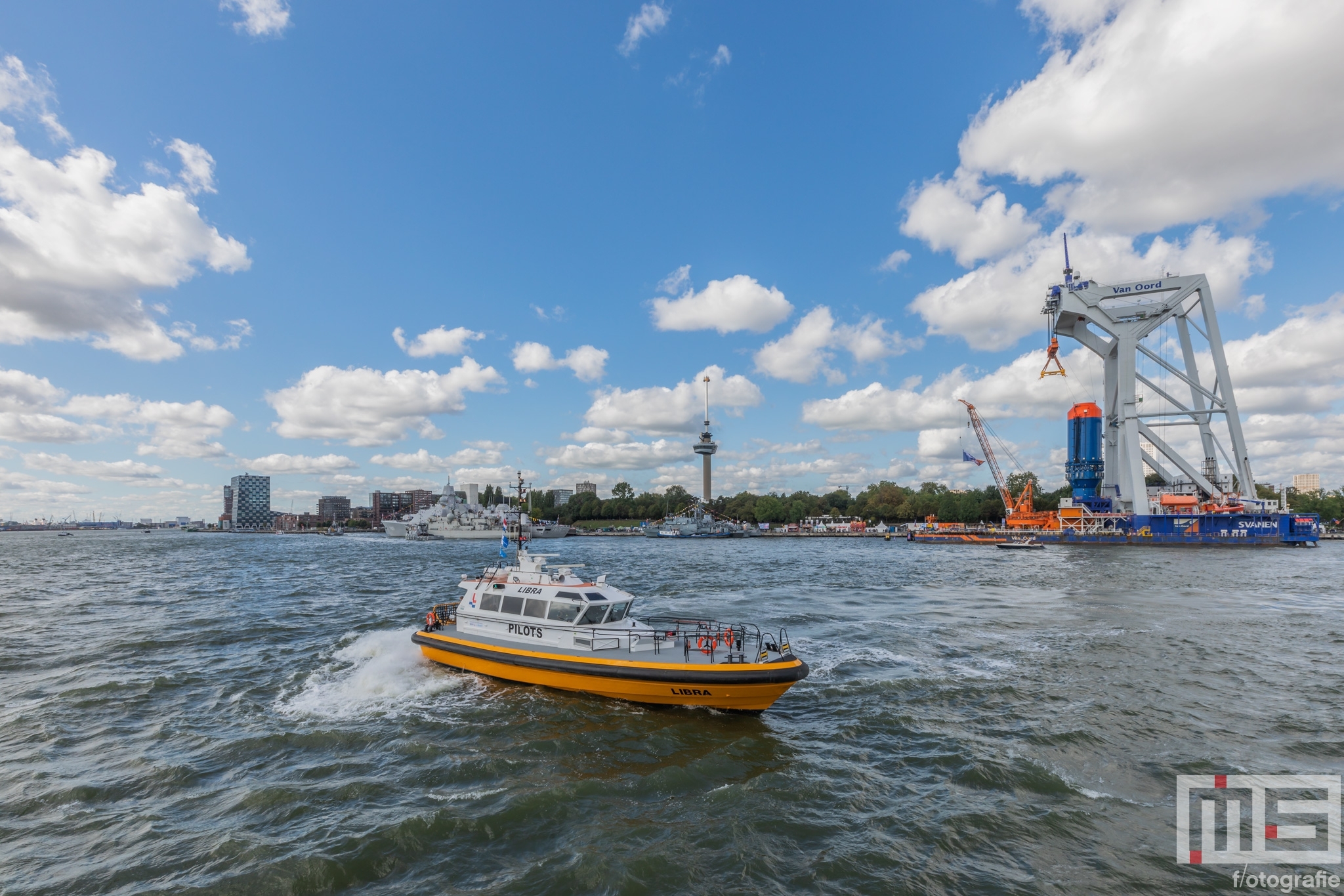 De loodsboot Libra van Loodswezen tijdens de Wereldhavendagen in Rotterdam