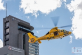 De SAS helicopter tijdens een demo op de Wereldhavendagen in Rotterdam
