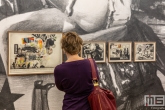 Een serie artistieke fotolijstjes tijdens Art Rotterdam in de Van Nelle Fabriek in Rotterdam