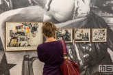 Een serie artistieke fotolijstjes tijdens Art Rotterdam in de Van Nelle Fabriek in Rotterdam