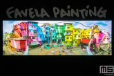 Een realistisch schilderij van kunstenaarscollectief Favela Painting in de Kunsthal in Rotterdam