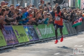 De winnaar Marius Kipserem van de Marathon Rotterdam 2019 in Rotterdam