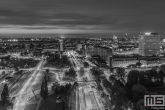 Het Droogleever Fortuynplein in Rotterdam by Night