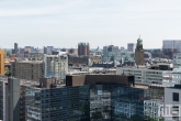 De binnenstad van Rotterdam met het Hilton Hotel, Stadhuis en Timmerhuis in Rotterdam-Centrum