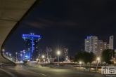 De Erasmusbrug in Rotterdam by Night met uitzicht op het Inntel Hotel Rotterdam