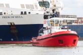 De P&O Ferries Pride of Rotterdam en Union 7 tijdens de Wereldhavendagen 2019 in Rotterdam