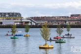 De Rijnhaven tijdens een demonstratie op de Wereldhavendagen 2019 in Rotterdam