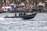 De mariniers tijdens een demonstratie op de Wereldhavendagen 2019 in Rotterdam