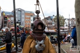 Een duiker op het nautische festijn de Furieade in Maassluis 2019