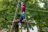 De scoutinggroep Karel Doormangroep in het Park "De Vliet" in Maassluis